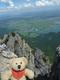 Winni auf der Gratwanderung - gefährlich
