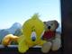 Tweety und Winni vor herrlichem Bergpanoroma
