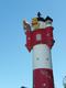 Weit geht der Ausblick auf Strand und Meer