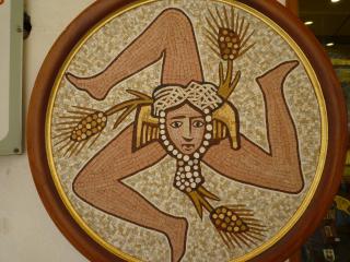 Mythologisches Symbol Siziliens